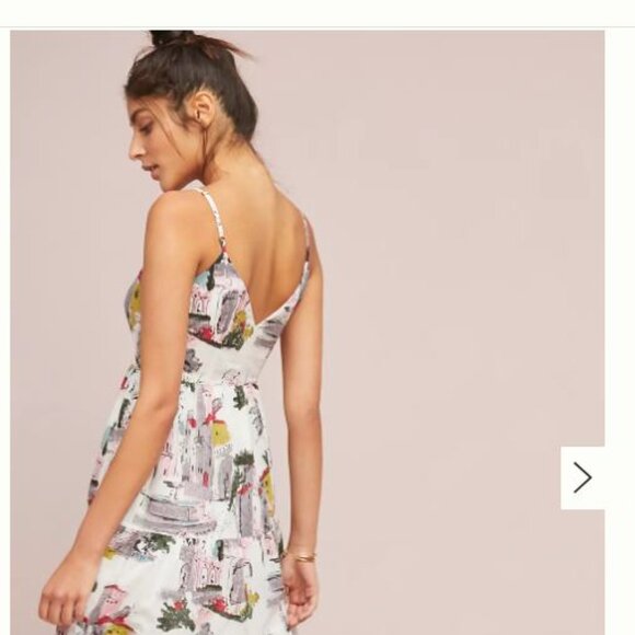 Anthropologie Multicolor Printed Midi Dress - Picture 4 of 7